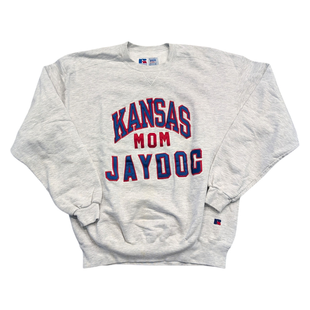 90s Women's Kansas Jaydog Mom Crewneck Sweatshirt